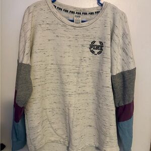 Victoria's Secret PINK Multicolor Crewneck Sweater